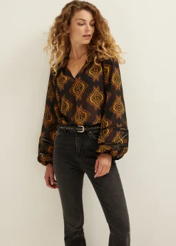 Top met print