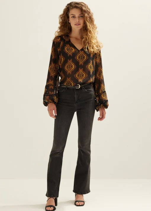Top met print