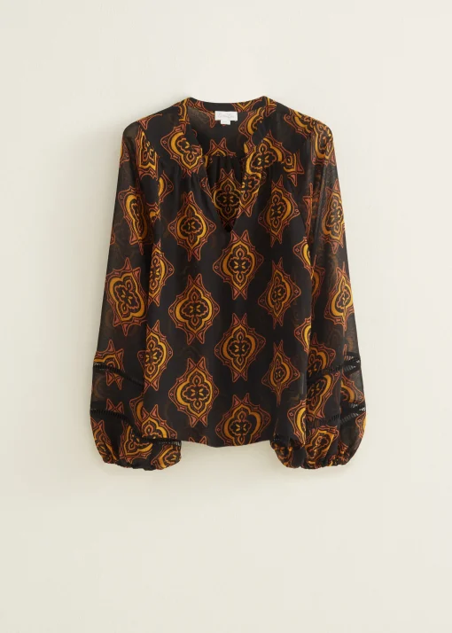 Top met print