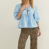 Top met strikjes