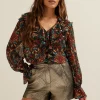 Top met volant details