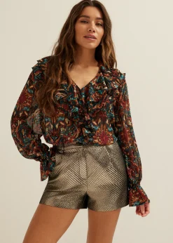 Top met volant details