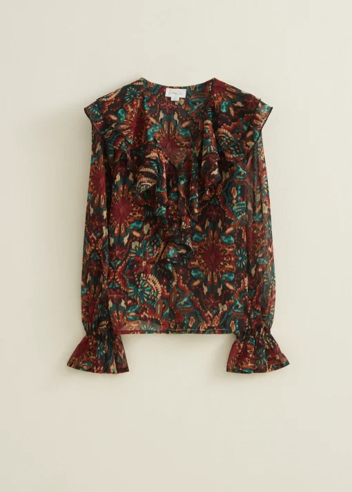 Top met volant details