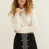 Trui met kant detail