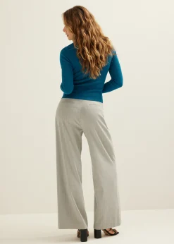 Trui met rib detail