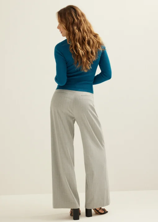 Trui met rib detail