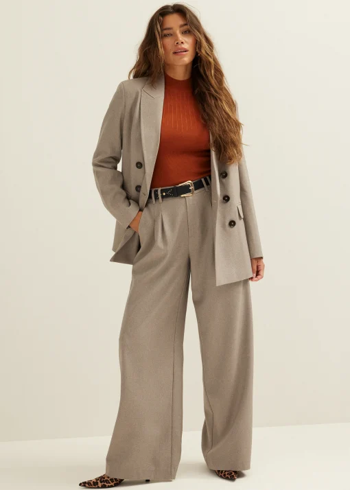 Trui met rib detail