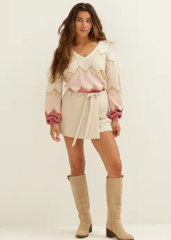 Trui met zigzag patroon