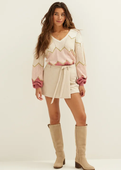 Trui met zigzag patroon