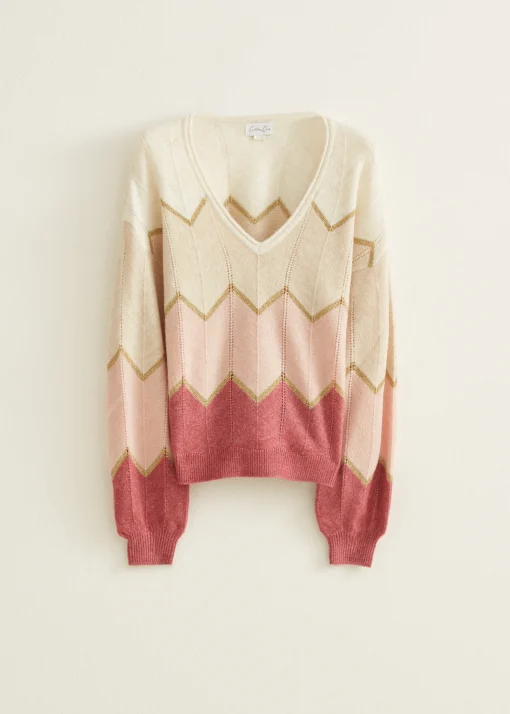 Trui met zigzag patroon
