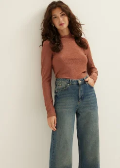 T-shirt lange mouw met lurex