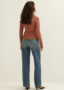 T-shirt lange mouw met lurex