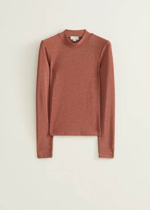 T-shirt lange mouw met lurex