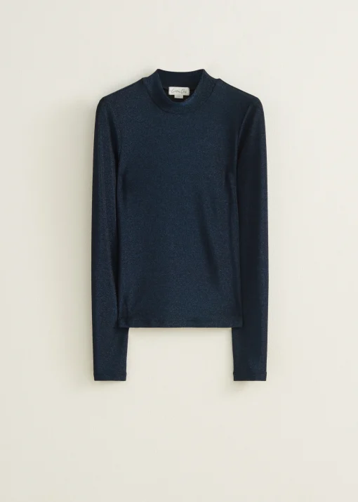 T-shirt lange mouw met lurex