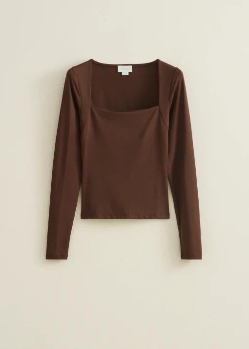 T-shirt met bolero detail