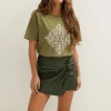T-shirt met borduurwerk