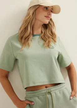 T-shirt met contrast details