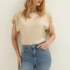 T-shirt met drawstring details
