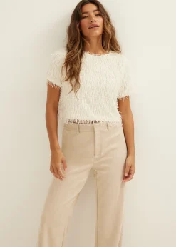 T-shirt met fringes
