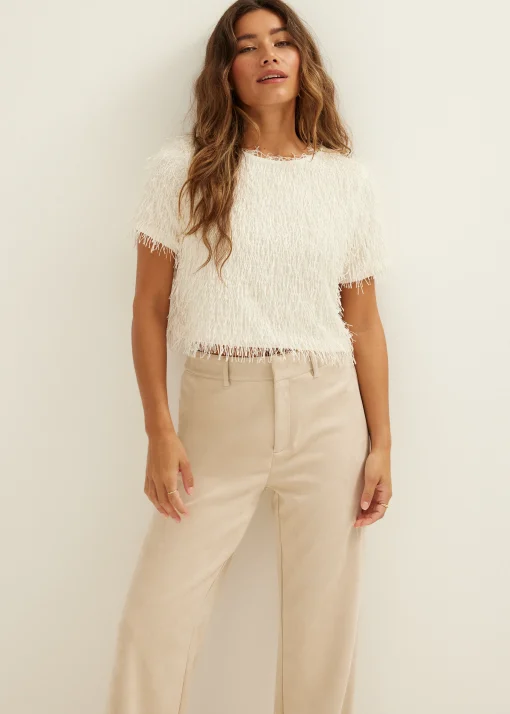T-shirt met fringes