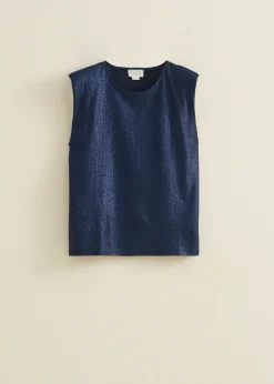 T-shirt met glans effect