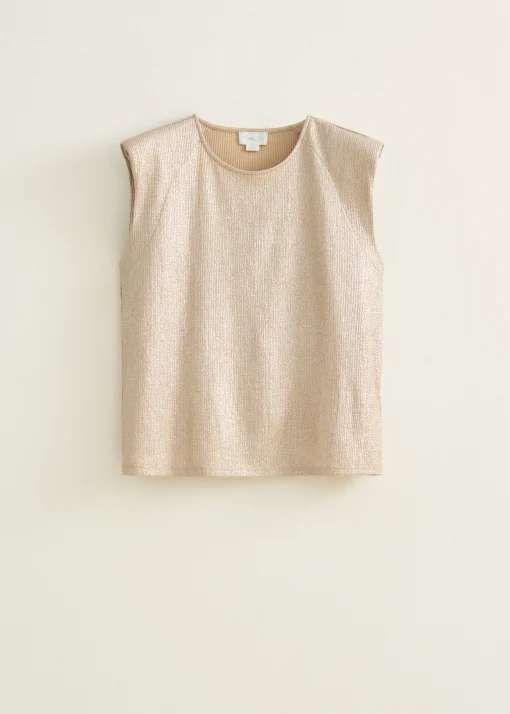 T-shirt met glans effect