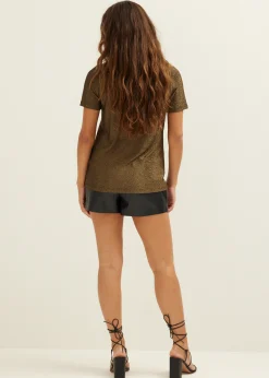T-shirt met glitter
