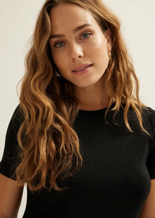 T-shirt met glitter