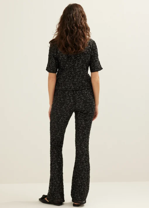 T-shirt met pailletten