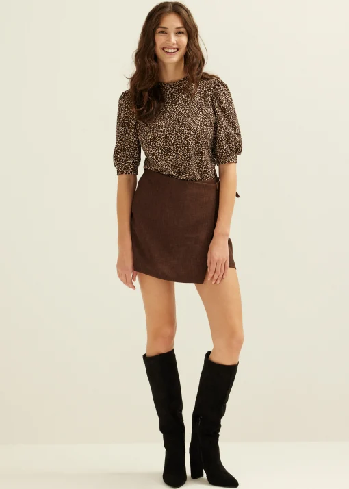 T-shirt met panterprint