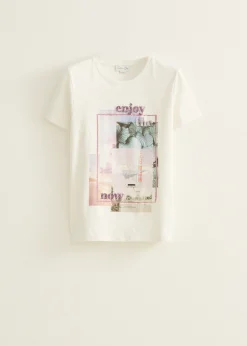 T-shirt met print enjoy
