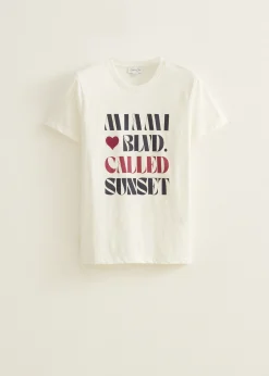 T-shirt met print miami blvd
