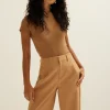 t-shirt met rib structuur