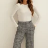 T-shirt met rib structuur