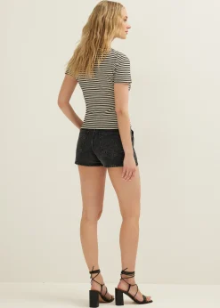 T-shirt met streep print