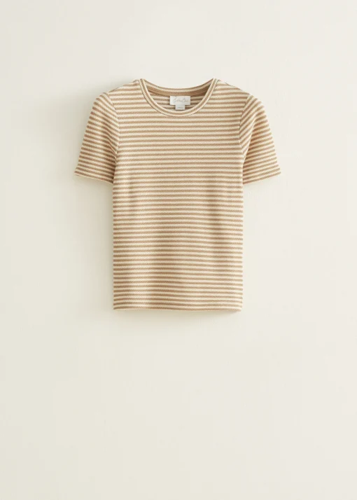 T-shirt met streep print