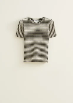 T-shirt met streep print