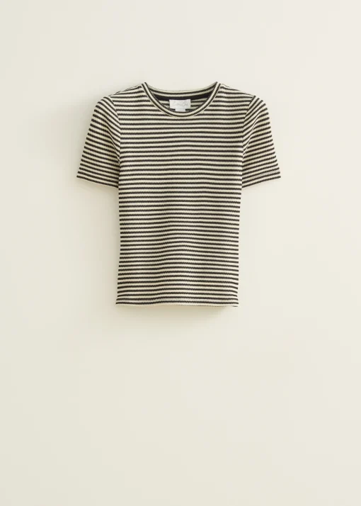 T-shirt met streep print