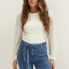 T-shirt met structuur