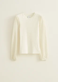 T-shirt met structuur
