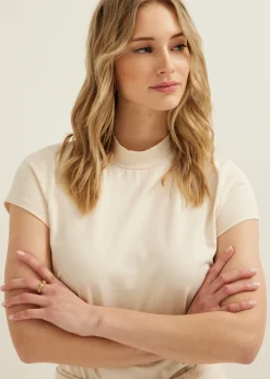 T-shirt met turtleneck