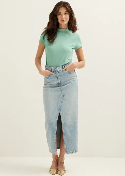 T-shirt met turtleneck