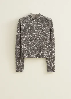 Velvet pailletten top