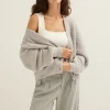 Vest met boucle structuur