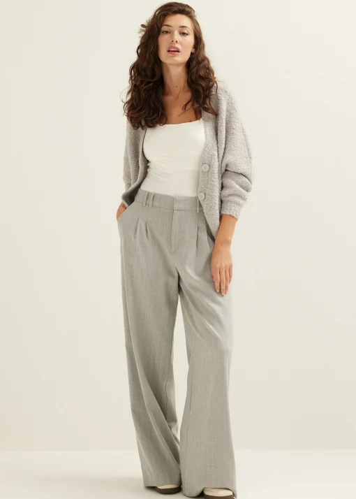 Vest met boucle structuur