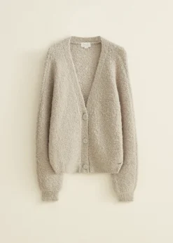 Vest met boucle structuur