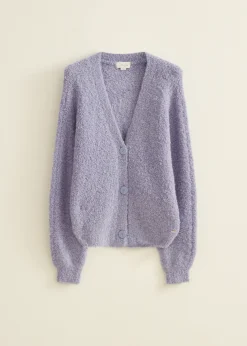 Vest met boucle structuur