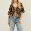 Vest met panterprint