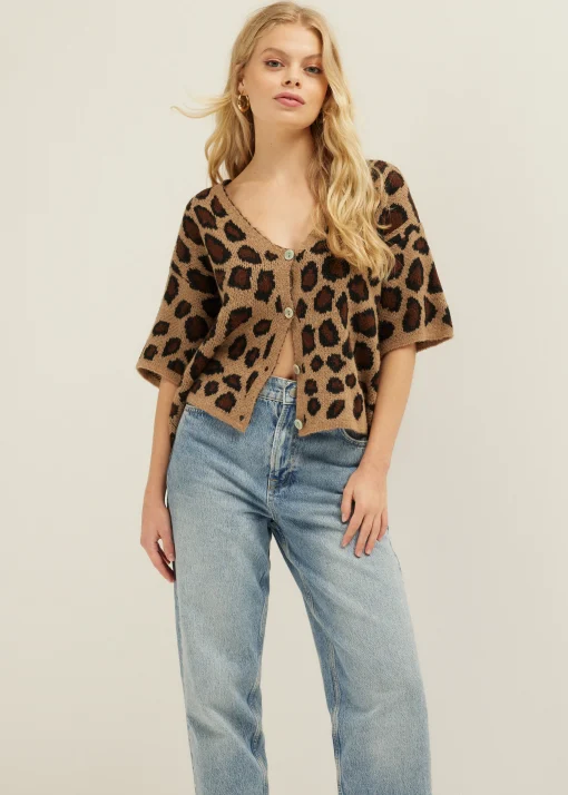 Vest met panterprint