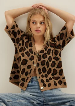 Vest met panterprint
